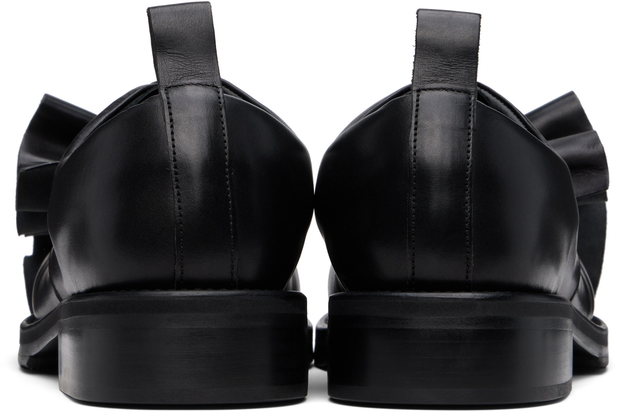 Comme des Garçons Homme Plus Black KIDS LOVE GAITE Edition Frilled Derbys