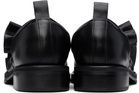 Comme des Garçons Homme Plus Black KIDS LOVE GAITE Edition Frilled Derbys