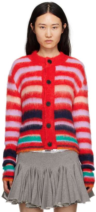 Photo: Edward Cuming Red Striped Cardigan
