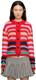 Edward Cuming Red Striped Cardigan