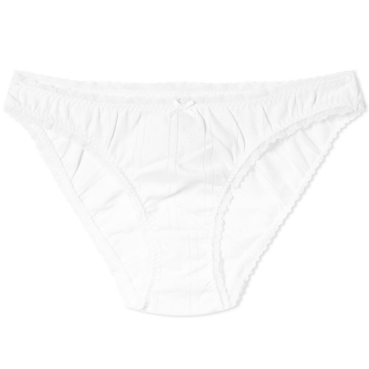 Photo: Cou Cou Women's Pointelle Low Rise Brief in White