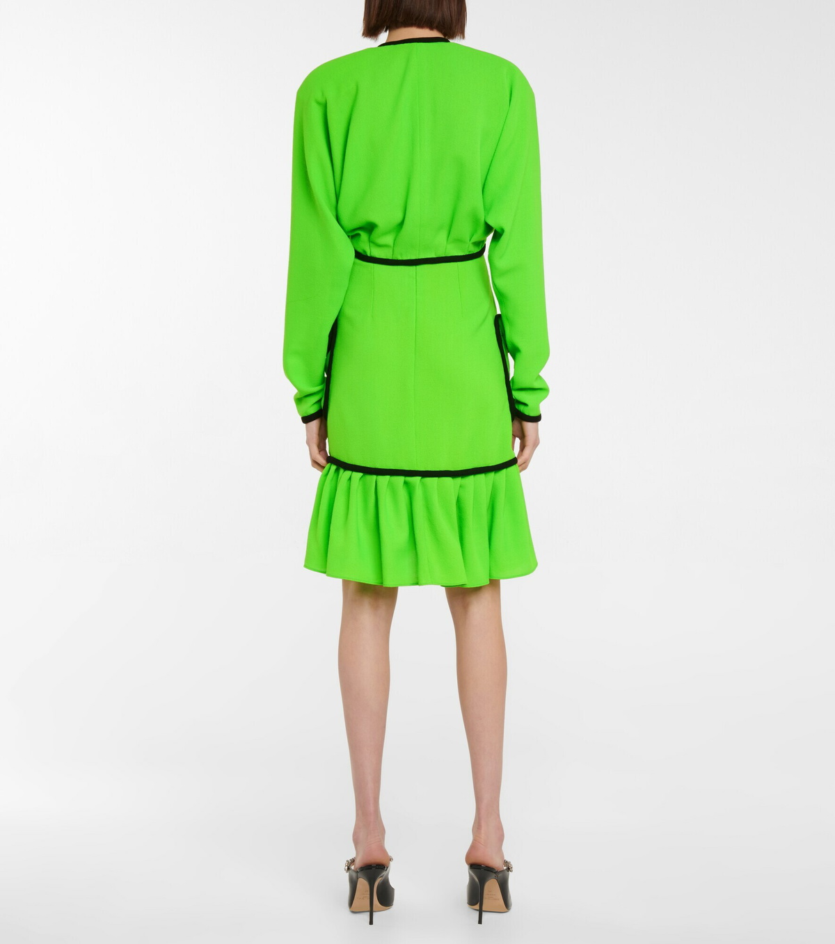 Rodarte - Embellished wool midi skirt