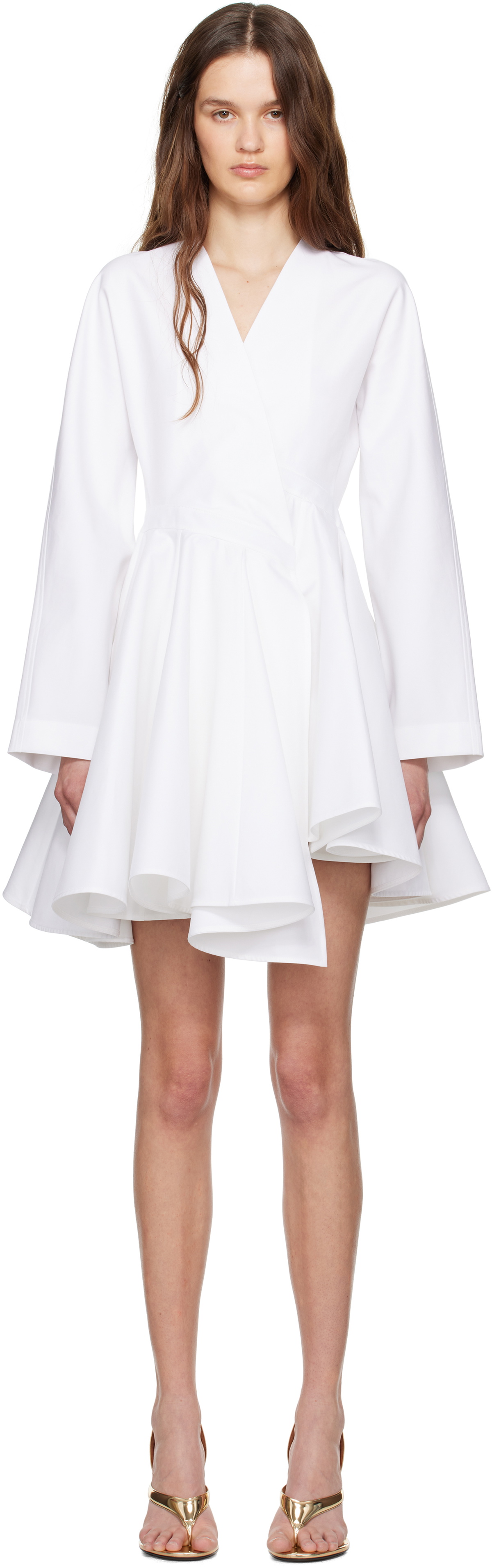 ワンピース ALAIA COTTON CHEMISIER MINI DRESS ALAÏA - Cotton Chemisier Mini Dress ALAÏA