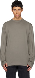 Rier Gray Roundneck Jersey Cotton T-shirt