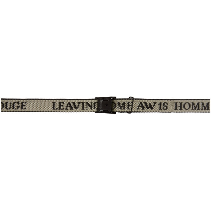 Photo: LHomme Rouge Black and White Leaving Home Strap Belt
