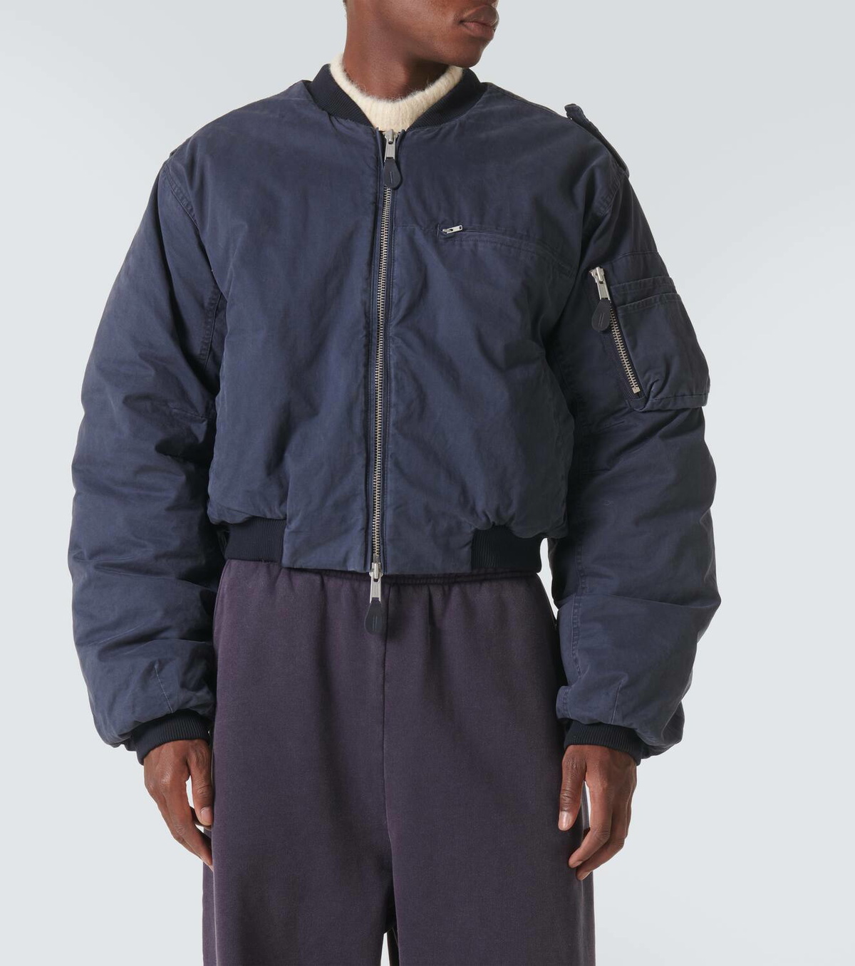 entire studios BOMBER JACKET A-4 xs 正規品 Entire Studios Men's A-4 Bomber Jacket in Iron Entire Studios