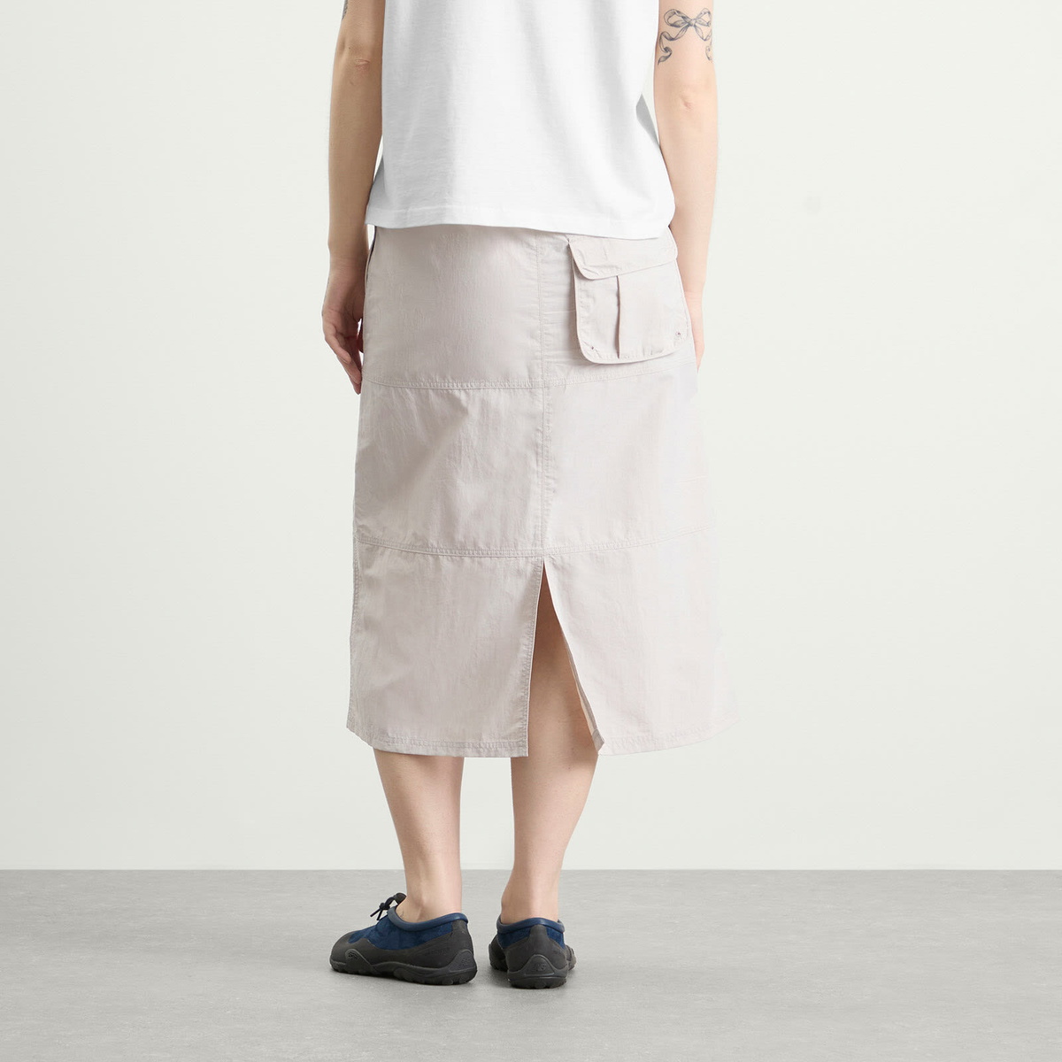 Gramicci Women's Nylon Utility Skirt in Ecru