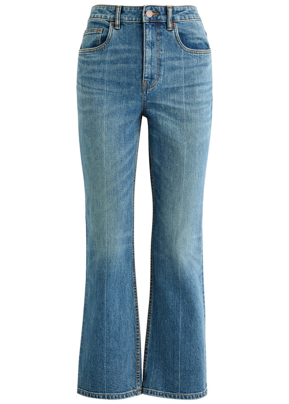 Photo: Tory Burch Cropped Flared-leg Jeans Denim