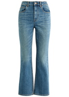 Tory Burch Cropped Flared-leg Jeans Denim
