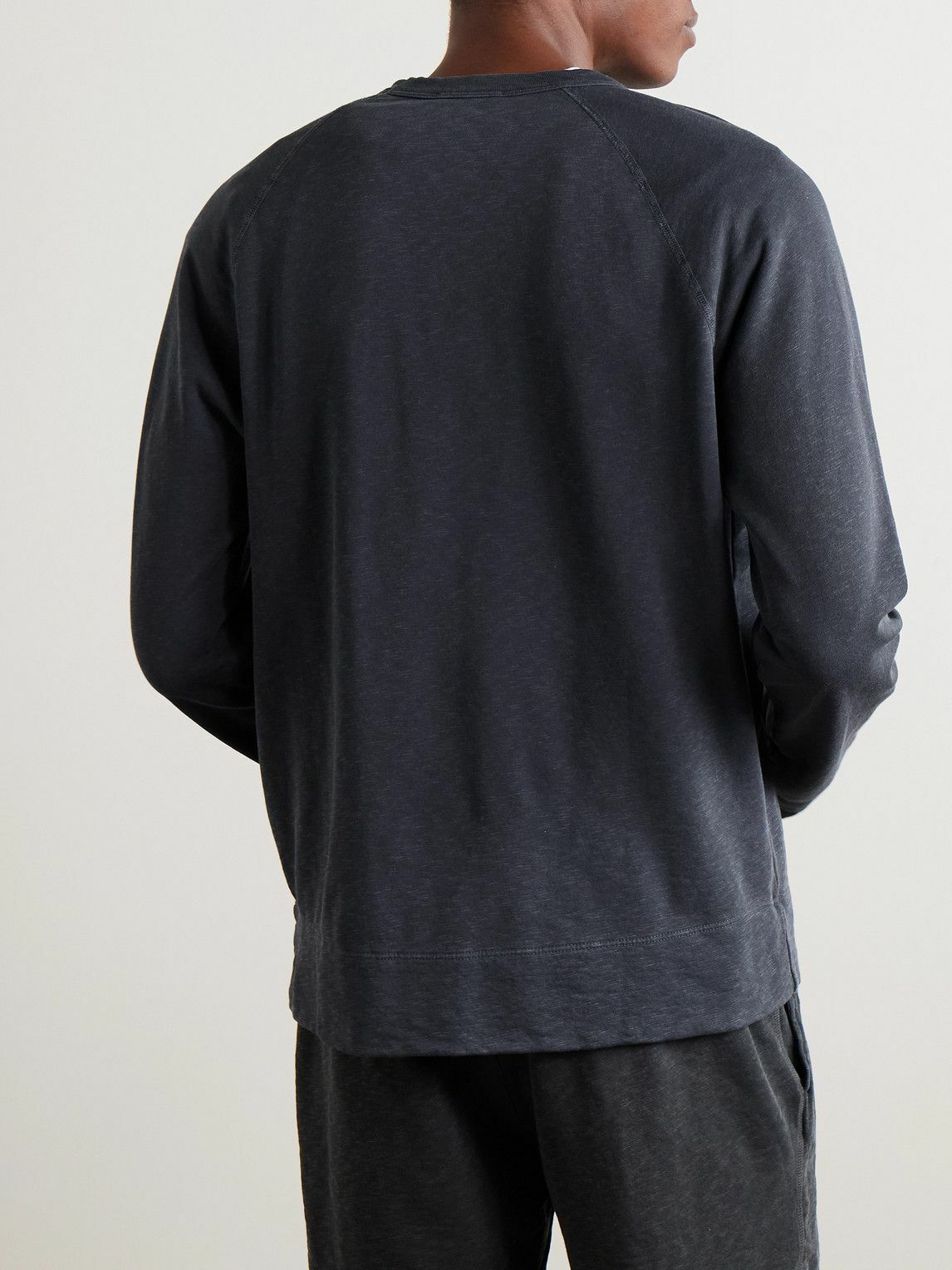 James Perse - Cotton-Jersey Sweatshirt - Blue
