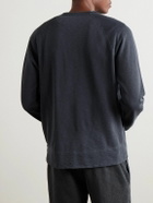 James Perse - Cotton-Jersey Sweatshirt - Blue