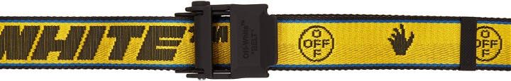 Photo: Off-White Yellow & Black Hybrid Industrial Belt
