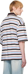 WOOYOUNGMI Blue Stripe Polo