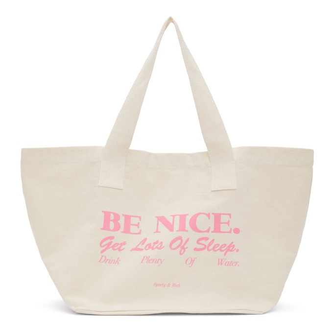 Photo: Sporty and Rich Off-White Be Nice Tote