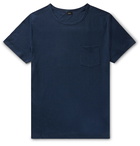 Onia - Chad Linen-Blend Jersey T-Shirt - Blue