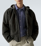 Balenciaga Cotton-blend hooded bomber jacket