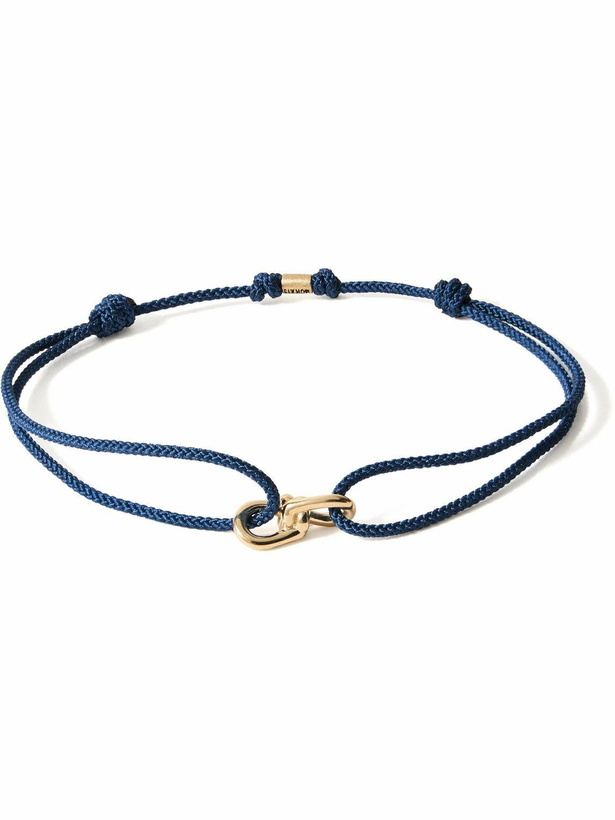 Photo: Luis Morais - Small Twisted Gold and Cord bracelet