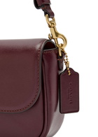 Coach Brook Leather Shoulder bag - Burgundy - One Size