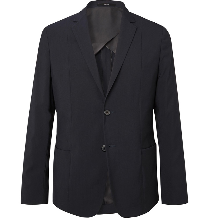 Photo: Paul Smith - Navy Slim-Fit Wool-Blend Blazer - Blue