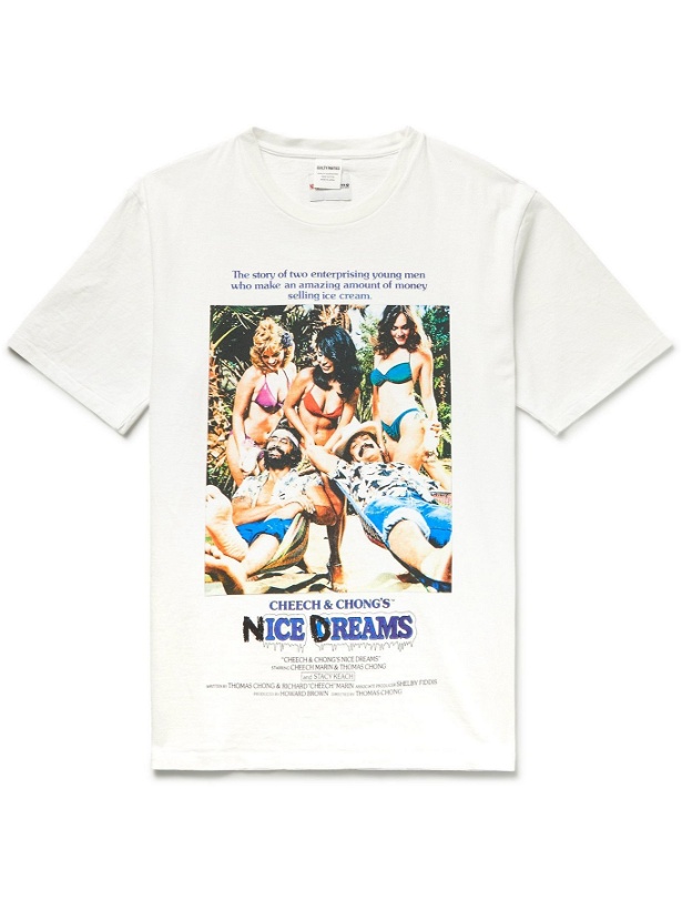 Photo: WACKO MARIA - Cheech & Chong Nice Dreams Printed Cotton-Jersey T-Shirt - White