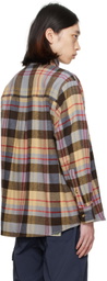 Madhappy Brown & Beige Check Shirt
