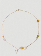 Encrusted AC*ID Necklace in Gold