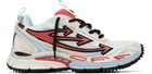 Off-White White & Blue 'Be Right Back' Mesh Sneakers
