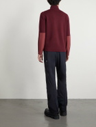 Aztech Mountain - Matterhorn Shell-Panelled Wool Ski Mid-Layer - Burgundy