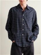 Our Legacy - Above Checked Cotton-Blend Shirt - Blue