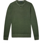 Incotex - Garment-Dyed Virgin Wool Sweater - Men - Green