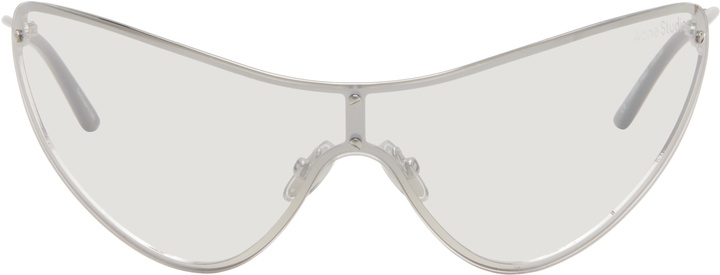 Photo: Acne Studios Silver Metal Frame Sunglasses