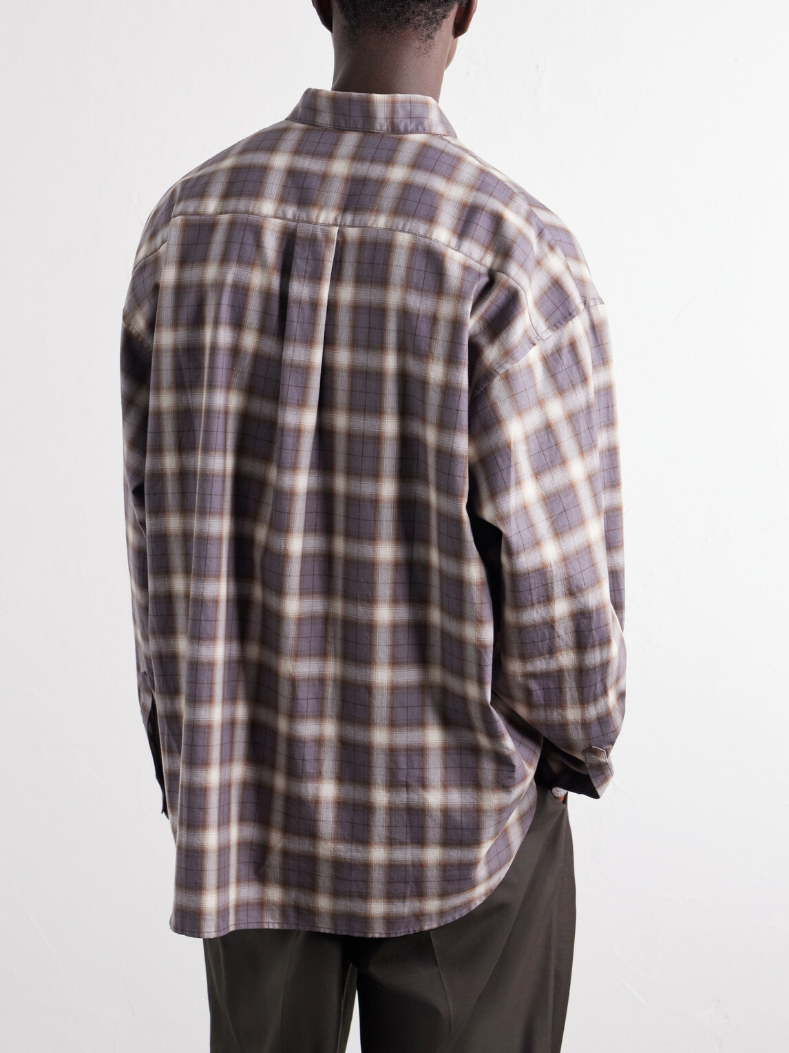 SAGE NATION - Chisholm Checked Flannel Shirt - Brown