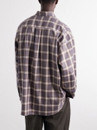SAGE NATION - Chisholm Checked Flannel Shirt - Brown