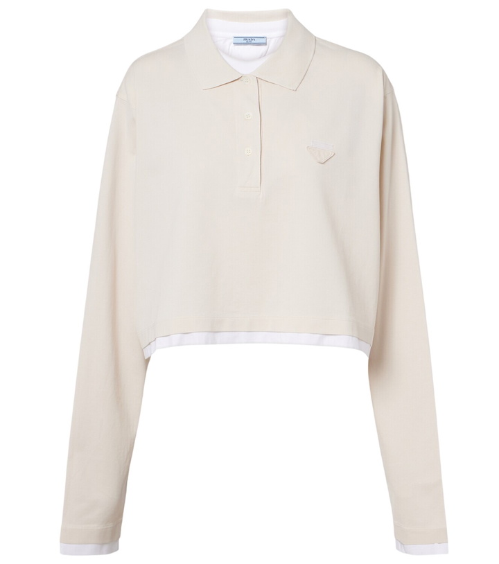 Photo: Prada Cotton piqué and jersey polo shirt