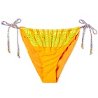 It's Now Cool Women's String Bead Bikini Bottoms in Star Lit Beaded