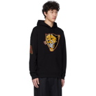 Givenchy Black Cheetah Patch Hoodie