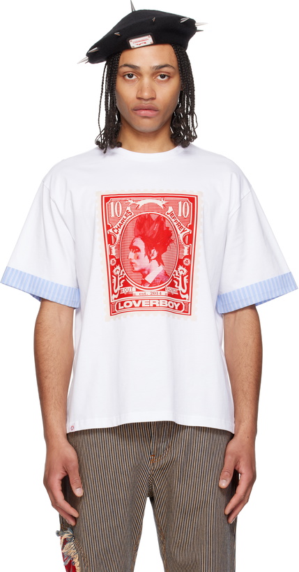 Photo: Charles Jeffrey LOVERBOY White Turn Up T-shirt