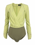 Elisabetta Franchi Womens Bodysuit Lime in Green