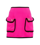 Rodarte - Embellished high-rise wool miniskirt