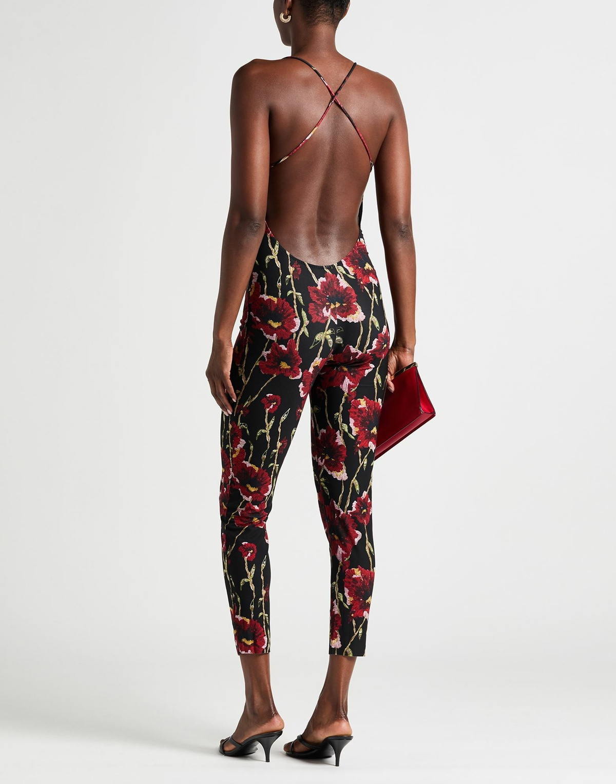 Norma Kamali Womens Jumpsuit in Black