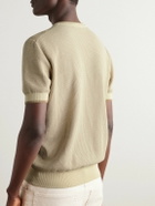 PIACENZA 1733 - Waffle-Knit Cotton T-Shirt - Neutrals