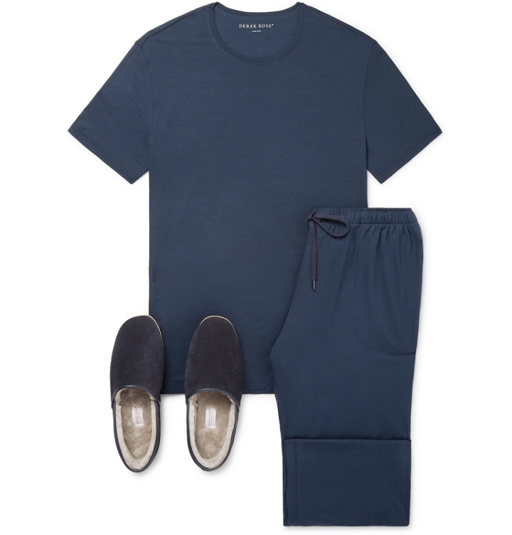 Photo: Derek Rose - Loungewear Gift Set - Blue