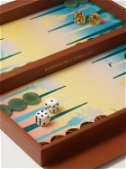 Alexandra Llewellyn - Sunrise Travel Leather Backgammon Set