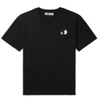 McQ Alexander McQueen - Appliquéd Cotton-Jersey T-Shirt - Black