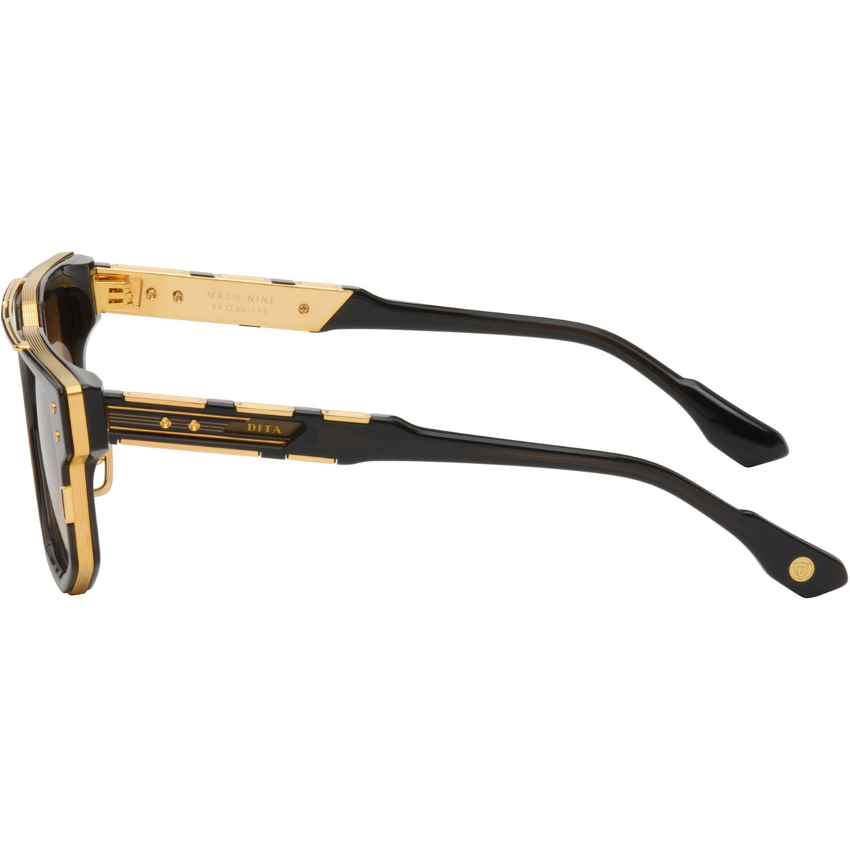 Dita Black & Gold Mach-Nine Sunglasses