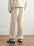 Alanui - Akasha Tapered Embroidered Cotton-Jersey Sweatpants - Neutrals