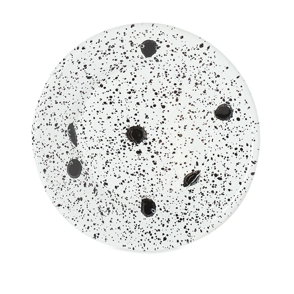 Photo: BORNN Enamelware Mediterranean Small Plate in Black/White