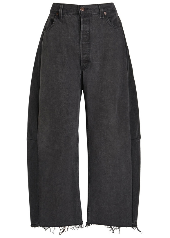 Photo: B Sides Vintage Lasso Relaxed Barrel-leg Jeans Black