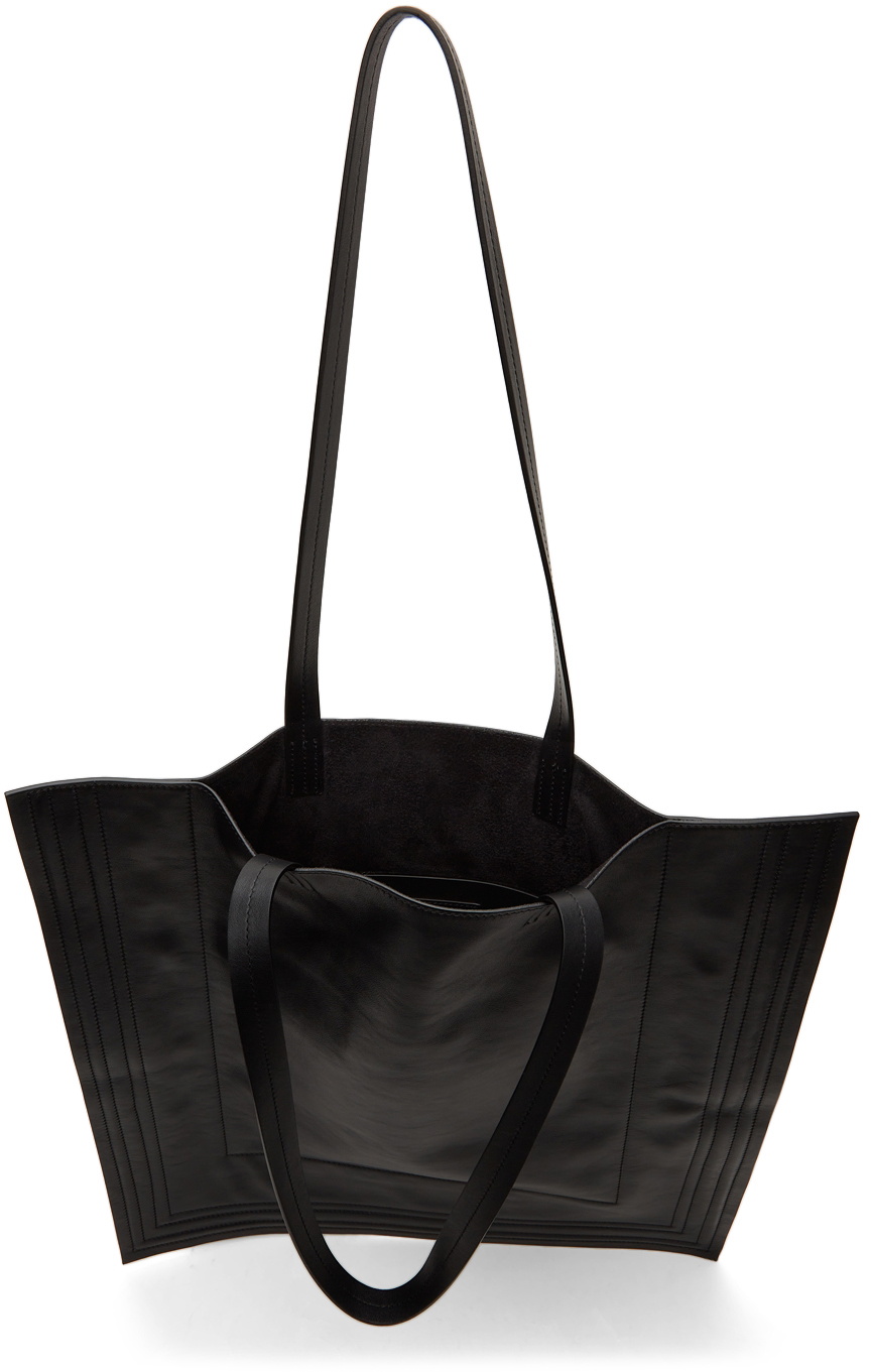 Y Project Y-trapeze leather tote bag Black, UhfmrShops