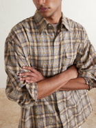FrizmWORKS - Checked Woven Shirt - Brown